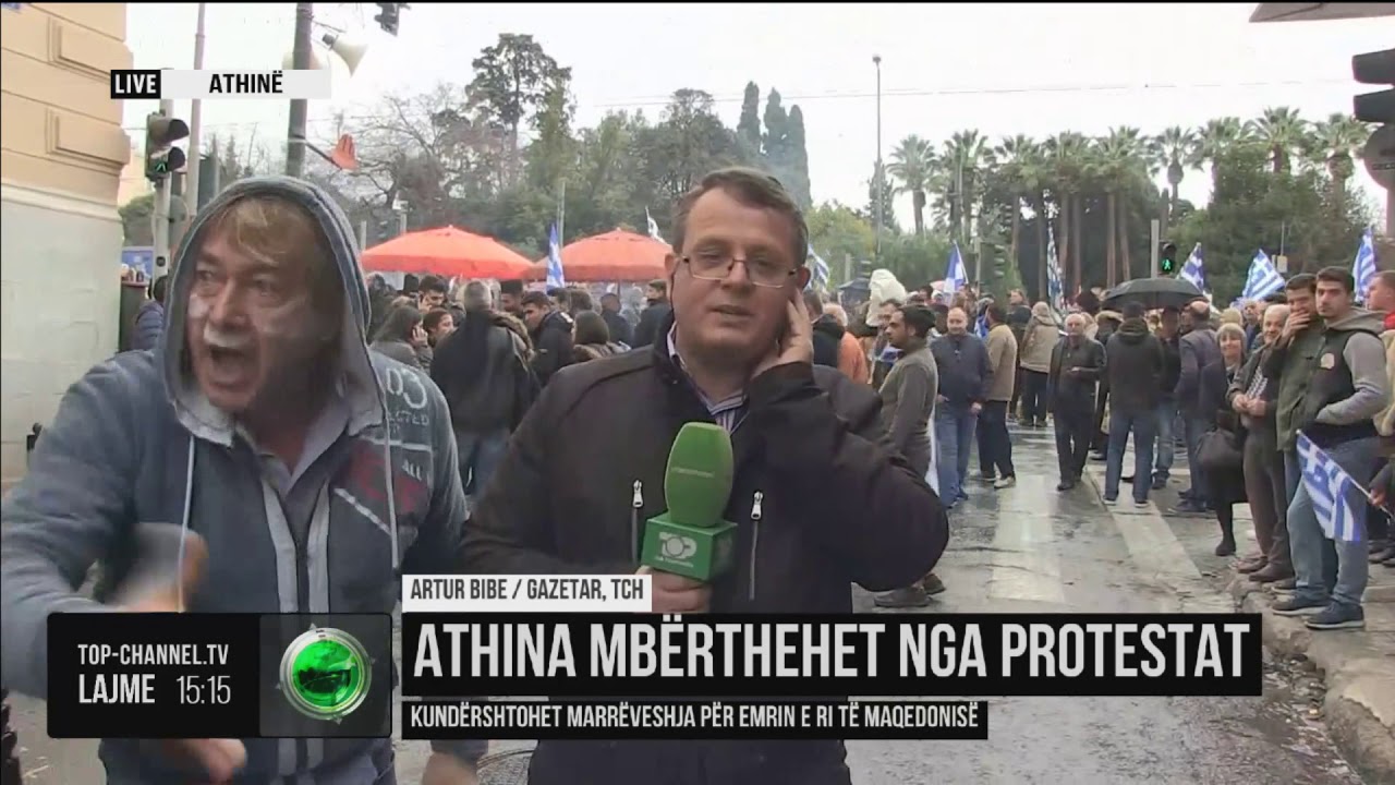 Athinë, korrespondenti i Top Channel sulmohet në lidhje direkte
