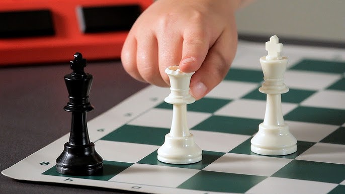 The queen starts right next to the king. They should be on the d1 and d8 squares.