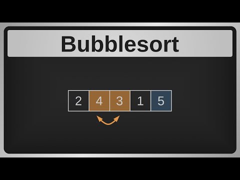 Sortierverfahren Bubblesort (Beispiel,