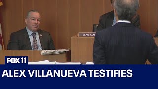 Alex Villanueva testifies on alleged LA County deputy gangs