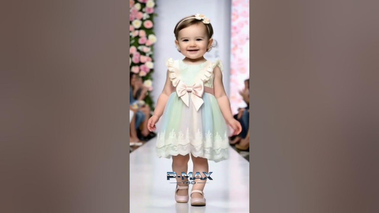 pipi piu papa papa song/ cute baby fashion show styles dress #babyexpression #babyfashion