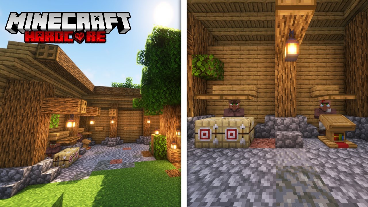 J'ai CRÉÉ une SALLE à VILLAGEOIS Minecraft HARDCORE ! - YouTube