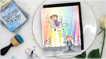 Making Magic and a Rainbow Lights Background with Neat & Tangled