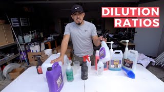 How To Dilute Detailing Products (10:1, 4:1)   Dilution Ratio Guide
