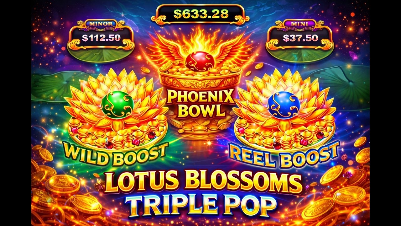 TRIPLE POP!!! at Empire City MGM NY.  Lotus Blossoms from IGT.