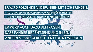 Neue Funktionalitäten des intelligenten Fahrtenschreibers / DE