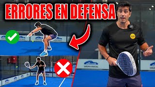 ❌5 ERRORES en DEFENSA: Curso para INICIARSE en PADEL ⚠ (El último es clave)