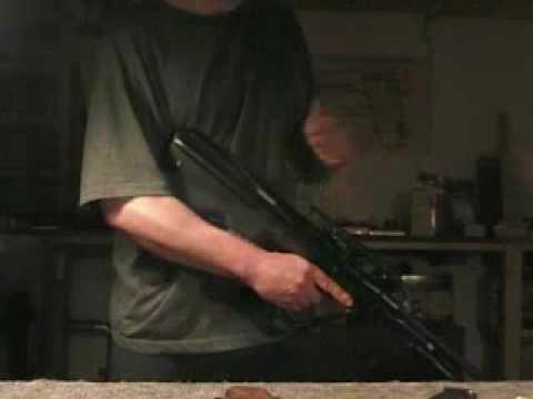 Bullpup rifle w ambidextrous side-ejection (modified Steyr AUG)