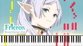 Journey of a Lifetime (Main Theme) - Frieren OST Piano Cover | Sheet Music [4K]