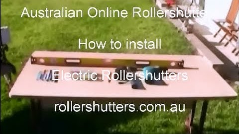 Electric Powered Roller Shutter Installation rollershutters.com.au