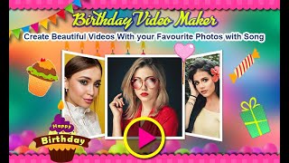 Birthday video maker with Song and name screenshot 5