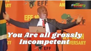 Julius Malema  Speaks @ the 10th Anniversary of the #EFF | African Leaders Are Grossly Incompetent