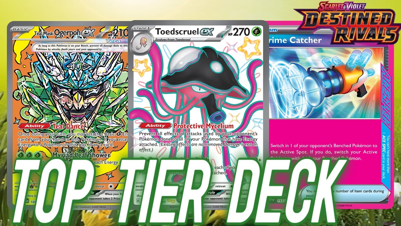 Double Toedscruel ex Deck w/Teal Mask Ogerpon Take 5TH at NAIC | PTCGL
