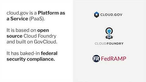 Cloud.gov - Why PaaS is the  future of government infrastructure - Part 1