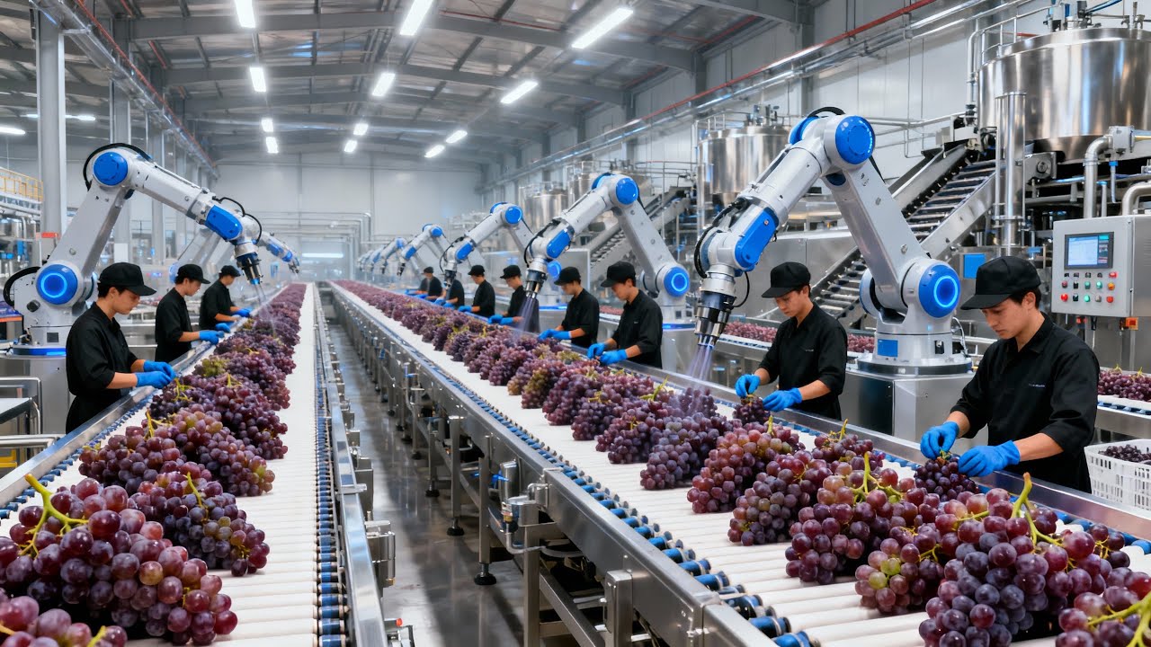 Raisin Making Racks Inside a Modern Raisin Factory | How Raisins Are Made (Full Process ...