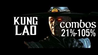 Mortal Kombat XL - 21%-105% Kung Lao Tempest Advanced Combos & Setups