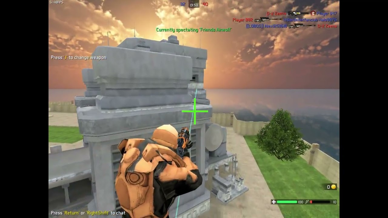 Airwolf blatantly cheating in Warmerise with aimbot for the past 4+ months