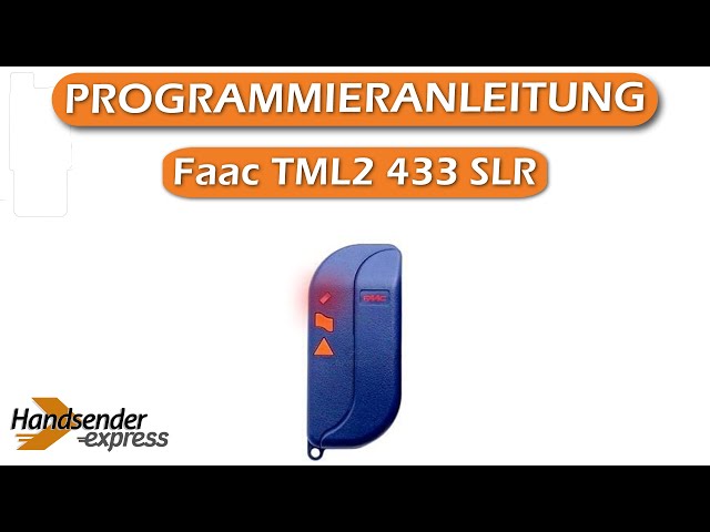 Télécommande FAAC TML2-433-SLR