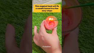 This candle aluminum foil hack works every time ! #shorts #lifehacks #fruity