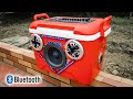 DIY Portable Bluetooh Speaker from Ice Chest Cooler