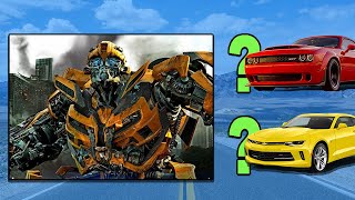 GUESS THE CAR FROM "TRANSFORMERS" | Car Quiz Challenge