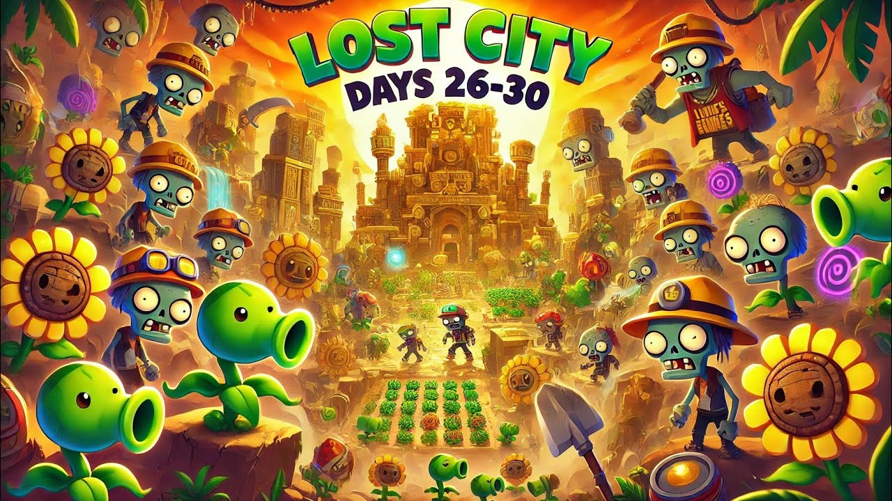 Plants VS Zombies 2 - Lost City Day 26-30 - YouTube