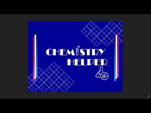 Python Project(Chemistry Helper)