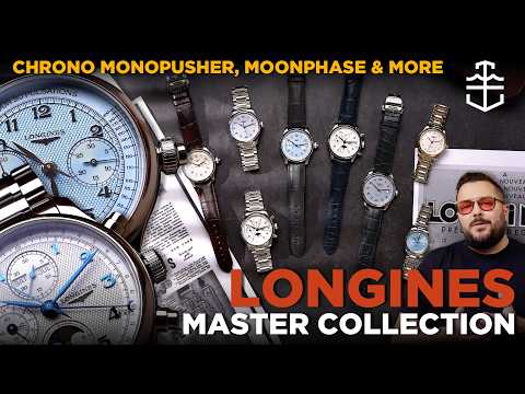 New Longines Master Collection Chrono Monopusher, Chrono Moonphase, & More | Hands On Review