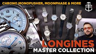 New Longines Master Collection Chrono Monopusher, Chrono Moonphase, & More | Hands On Review