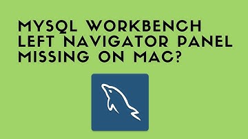 Workbench left navigator panel missing on MAC machine