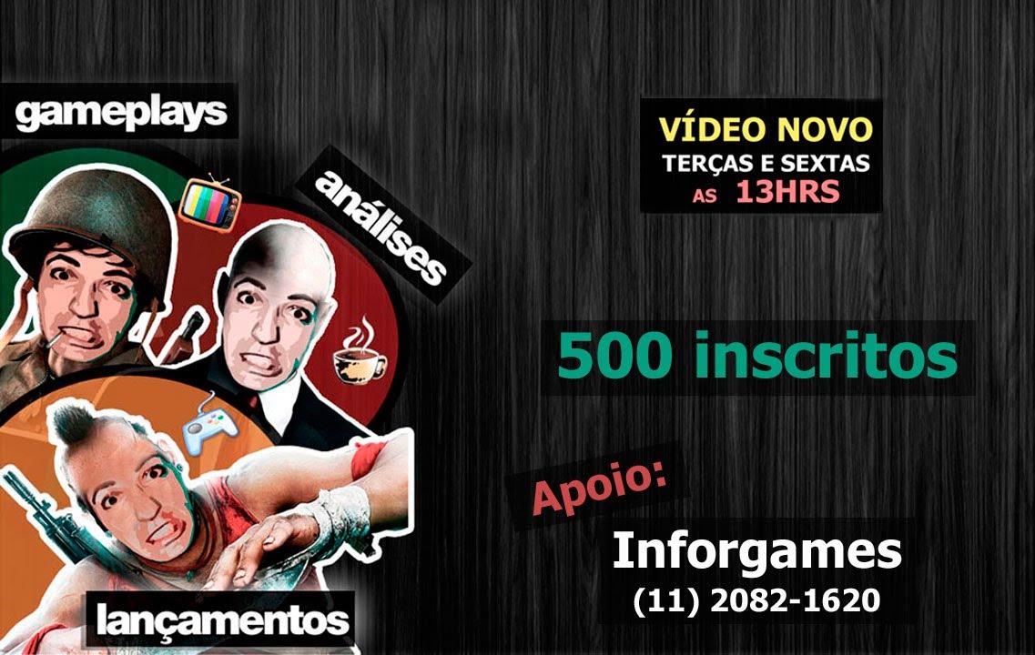 Apoio Inforgames + 500 inscritos - YouTube