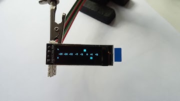 Stereo OLED VU Meter with Arduino - only PEAK - dot mode