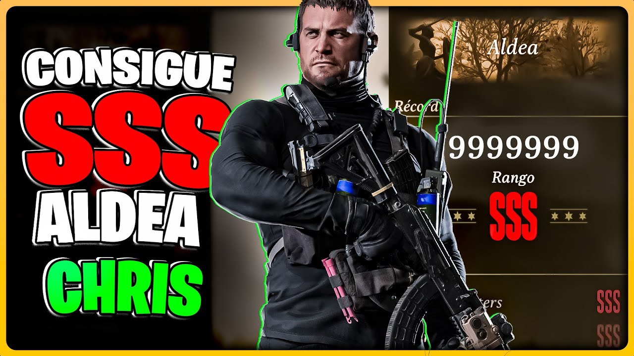 ✅RESIDENT EVIL 8 VILLAGE MERCENARIOS ALDEA2 SSS CHRIS | COMO SACAR SSS EN ALDEA CON CHRIS