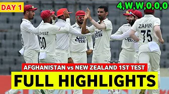 Afghanistan vs New Zealand 1st Test Day 1 Highlights 2024 | AFG vs NZ 1st Test Day 1 Full Highlights thumbnail