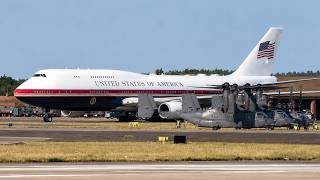 First UK Visit: Trump’s New Air Force One Refuels at RAF Mildenhall