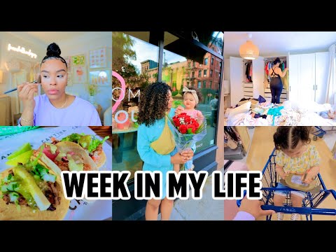 MOM VLOG | TODDLER'S FIRST CURLY CUT, HUGE CLOSET DECLUTTER, NYC STAYCATION, NEW CANON LENS + MORE!