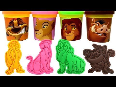 The Lion King Play-Doh Surprise Toys Simba Nala Timon Pumbaa Kion Ushari The Lion Guard Learn Colors