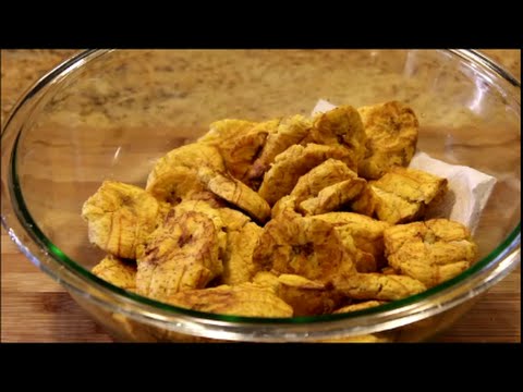 How to Make Puerto Rican Tostones Recipe (Fried Green Plantains) [Episode 023]