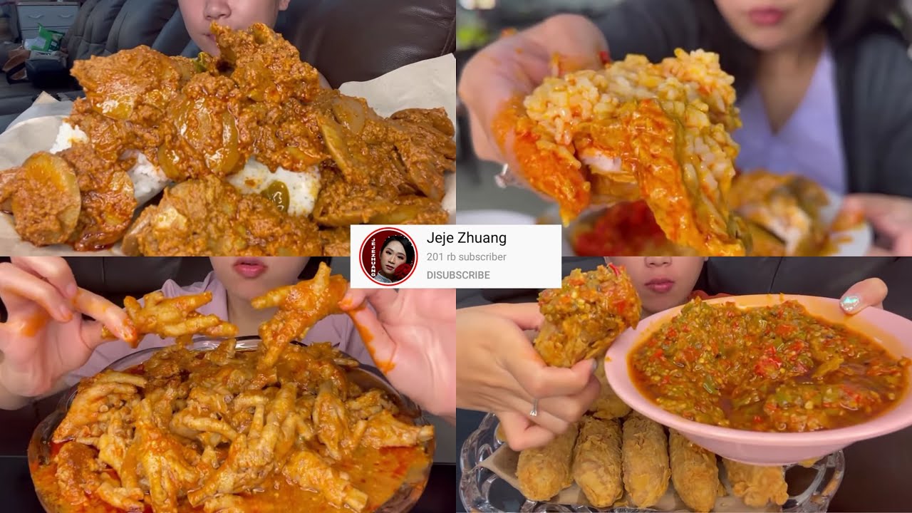 COMPILATION ASMR MUKBANG JEJE ZHUANG🔥 [requested]
