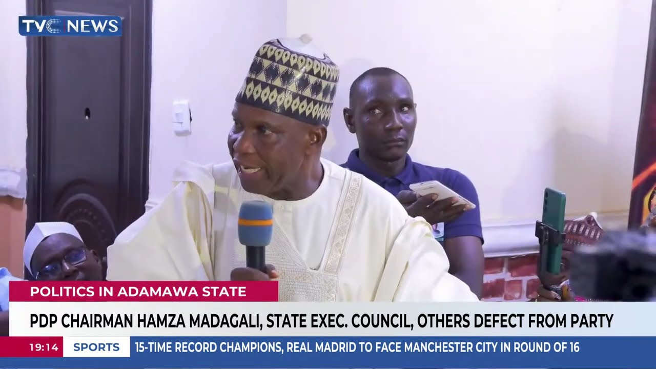 PDP Chairman Hamza Madagali, State Exec. Council, Others Defect To APC In Adamawa