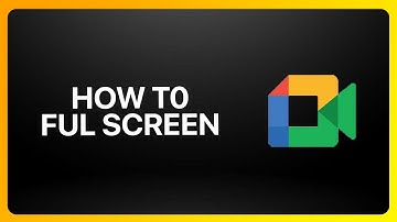 How To Full Screen In Google Meet Tutorial