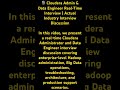 Real Cloudera Administrator Interview Round | Data Engineer Questions & Answers | Production Support