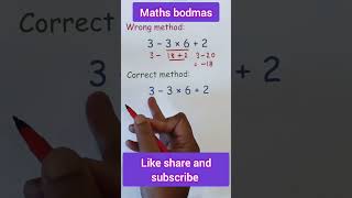 Most Important Problem Of Bodmas 3  3  6  2 maths bodmas bodmasrule mathshorts tricks