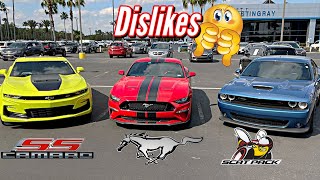 Camaro SS vs Scatpack vs Mustang GT.. What are the Drawbacks of each?