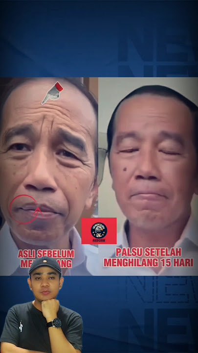 Jokowi There's Something Fake😱😱 #jokowi #politicalreaction #fakejokowi