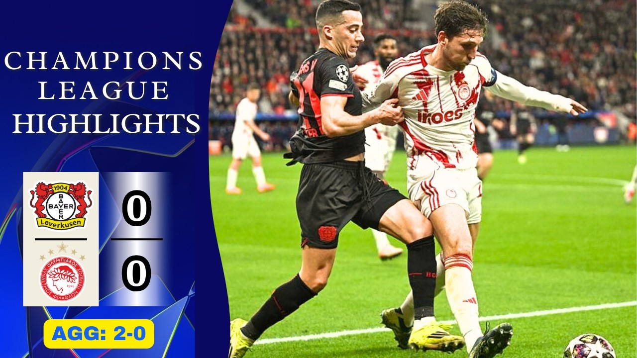 Леверкузен - Олимпиакос | 0-0 (общ. 2-0) | Основные моменты | Лига чемпионов 2025–26 | Леверкузен...