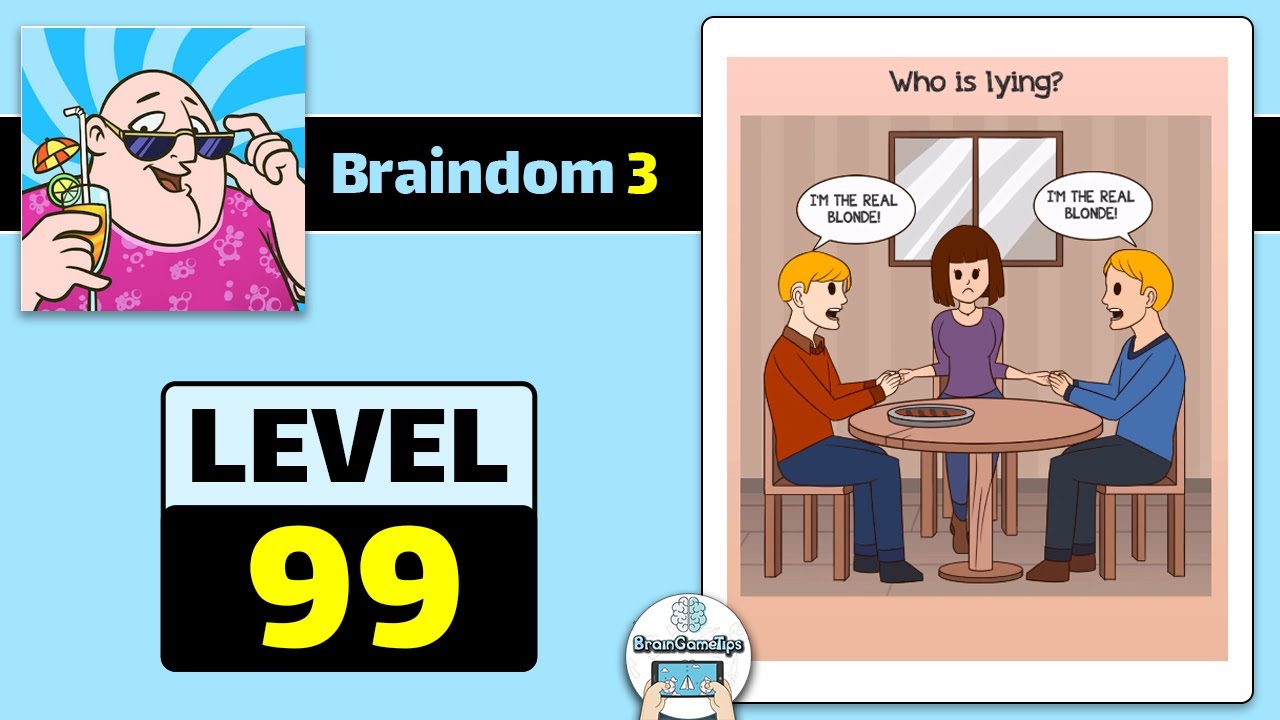 Braindom 3: Smart, Brain Games - Level 99 Answer