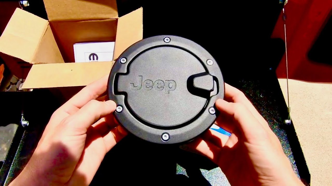 Easy Jeep JKU Fuel Filler Door Install - YouTube