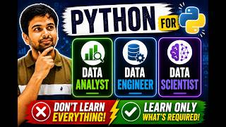 π Python for Data Analyst, Data Engineer & Data Scientist | What to Learn & What to Skip