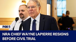 NRA chief Wayne LaPierre resigns before civil trial